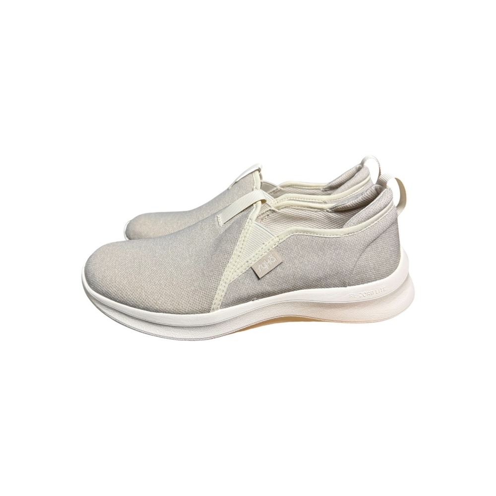 Ryka Revive Slip On Sneakers Womens 6.5M Beige Re-Zorb Lite Recovery Shoes